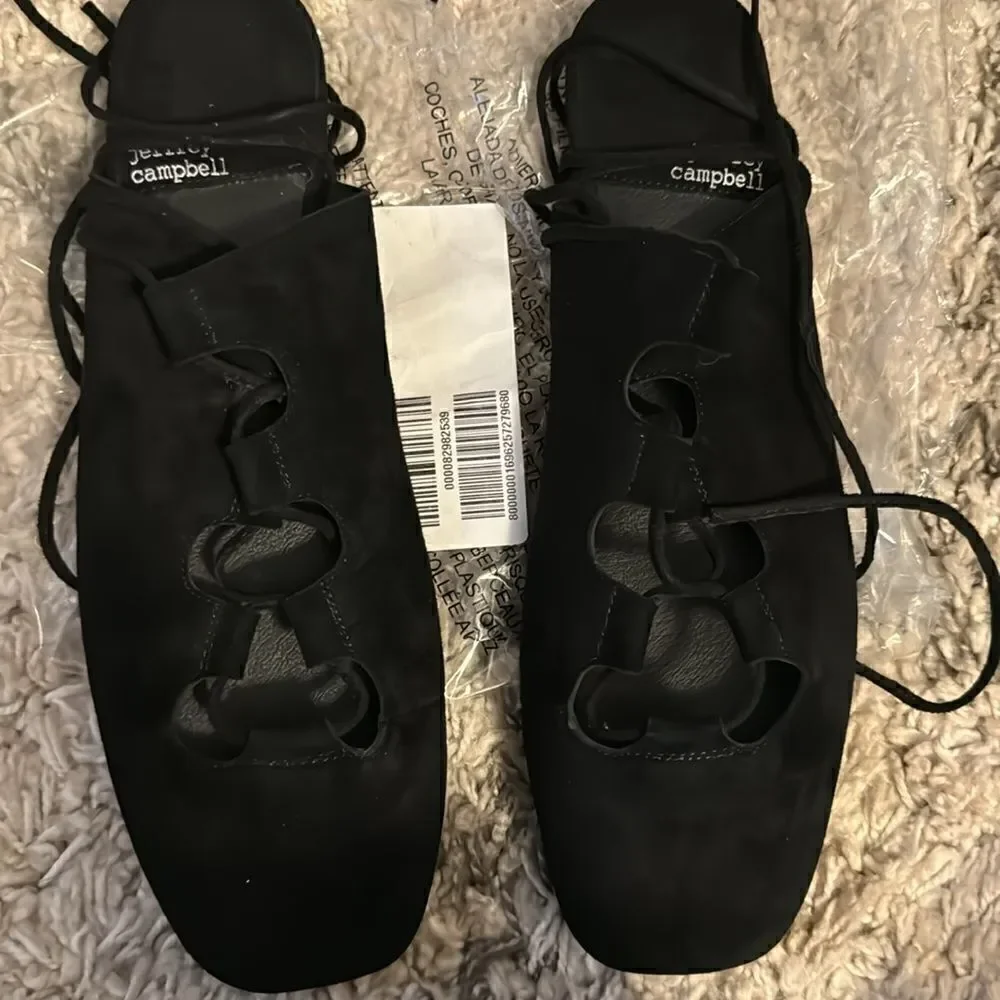 NEW FREE PEOPLE JEFFREY CAMPBELL SERENITY WRAP FLATS